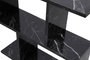 Hanah Home Mesa Auxiliar Life Negro Marble 60x60x20 cm Tablero Melamina Estante 27 cm